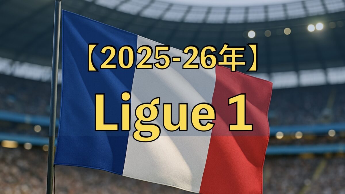 サッカースタジアムとフランスの国旗