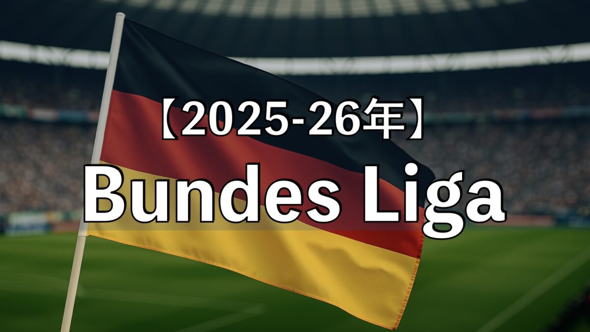 サッカースタジアムとドイツの国旗
