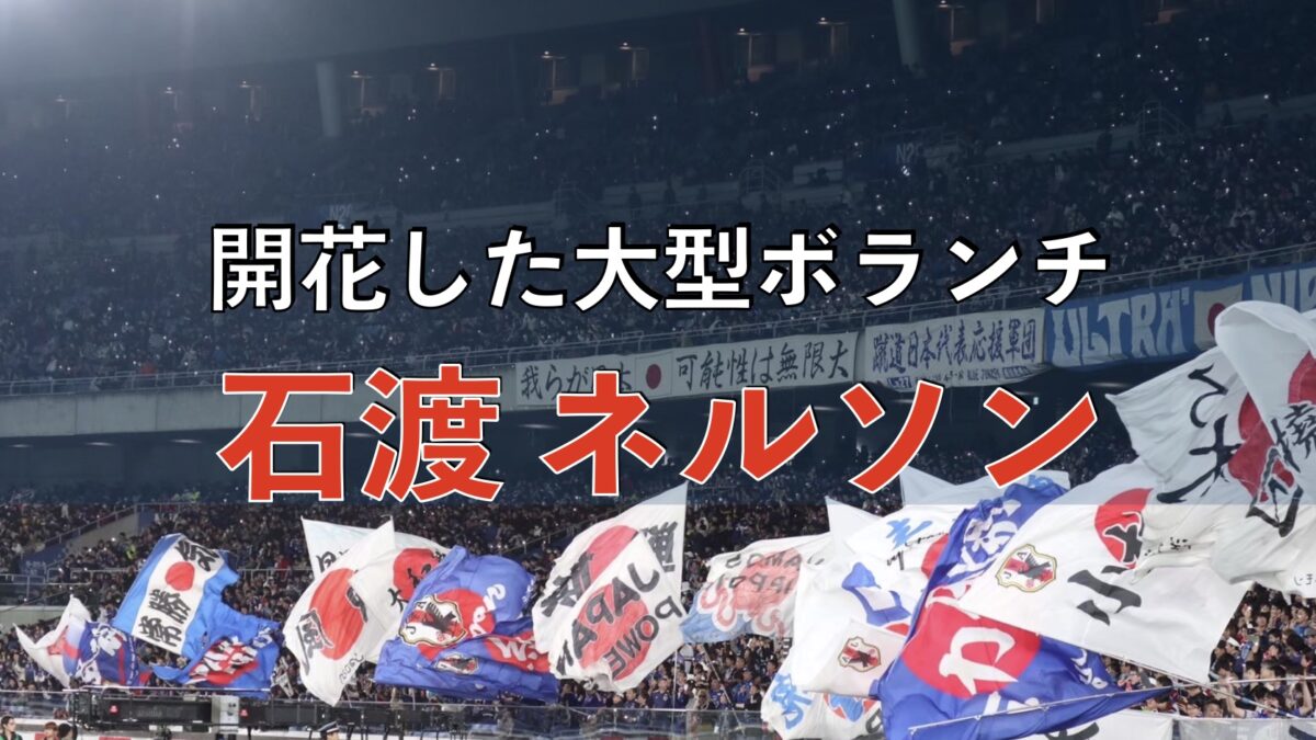 サッカー日本代表の試合の写真