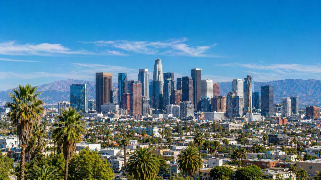 アメリカのロサンゼルスの景色の画像