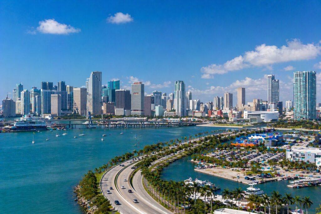 アメリカのマイアミの景色の画像