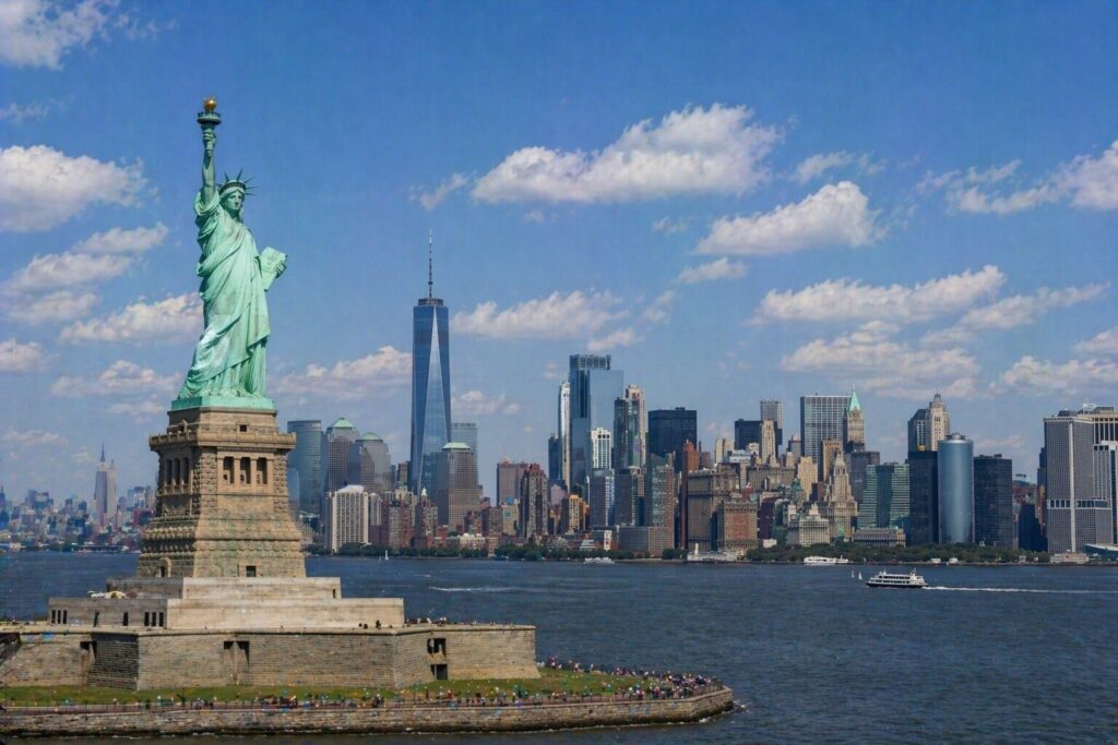 アメリカのニューヨークの景色の画像