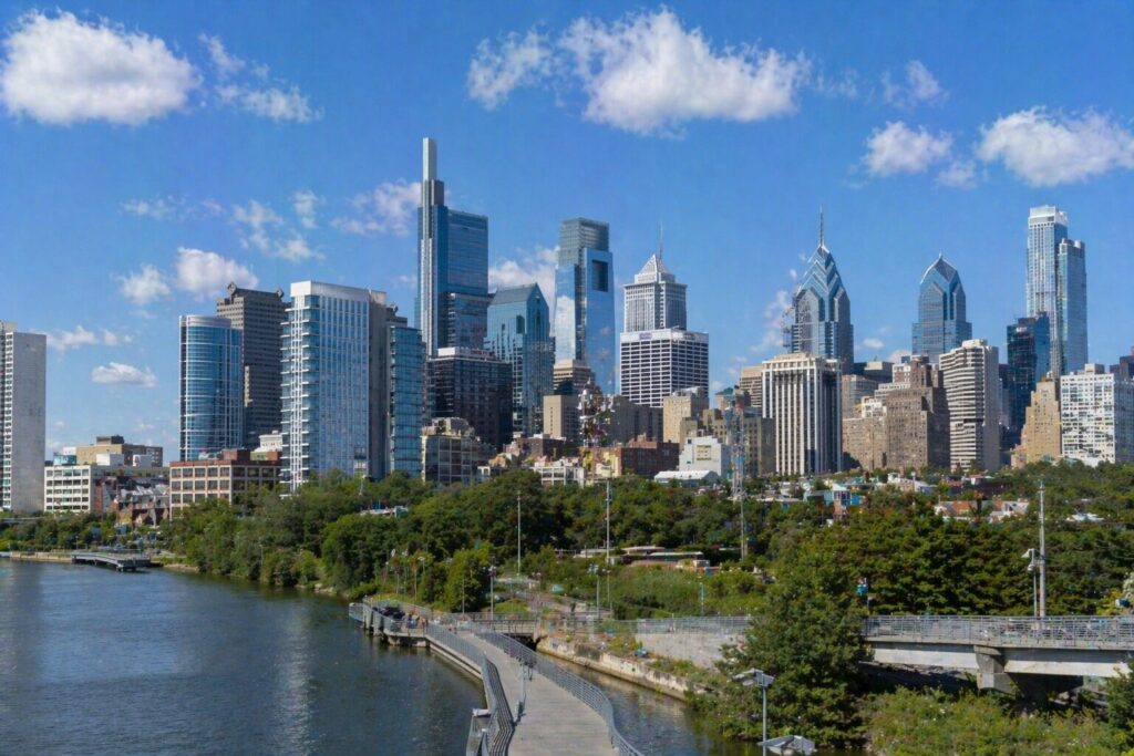 アメリカのフィラデルフィアの景色の画像
