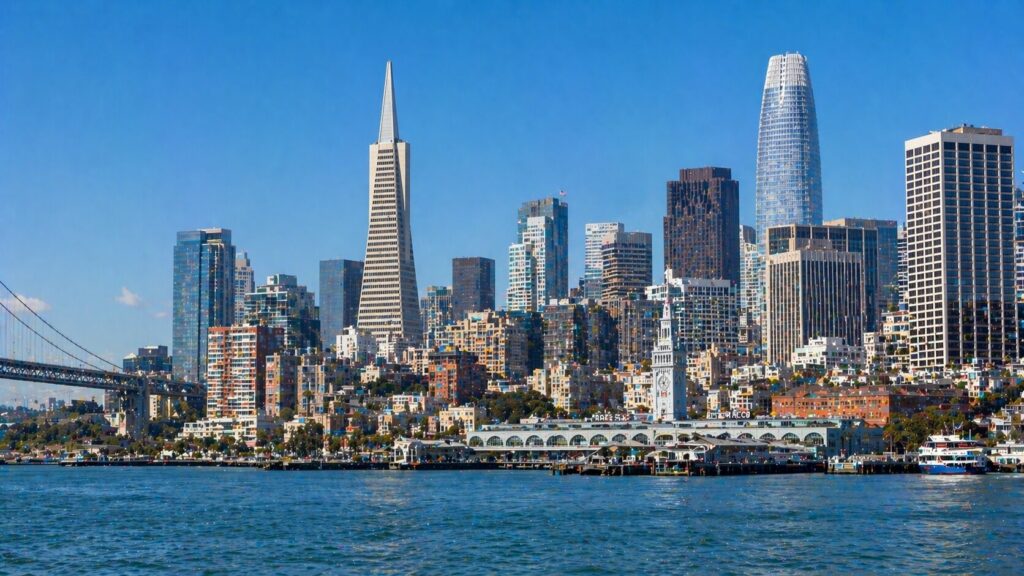 アメリカのサンフランシスコの景色の画像